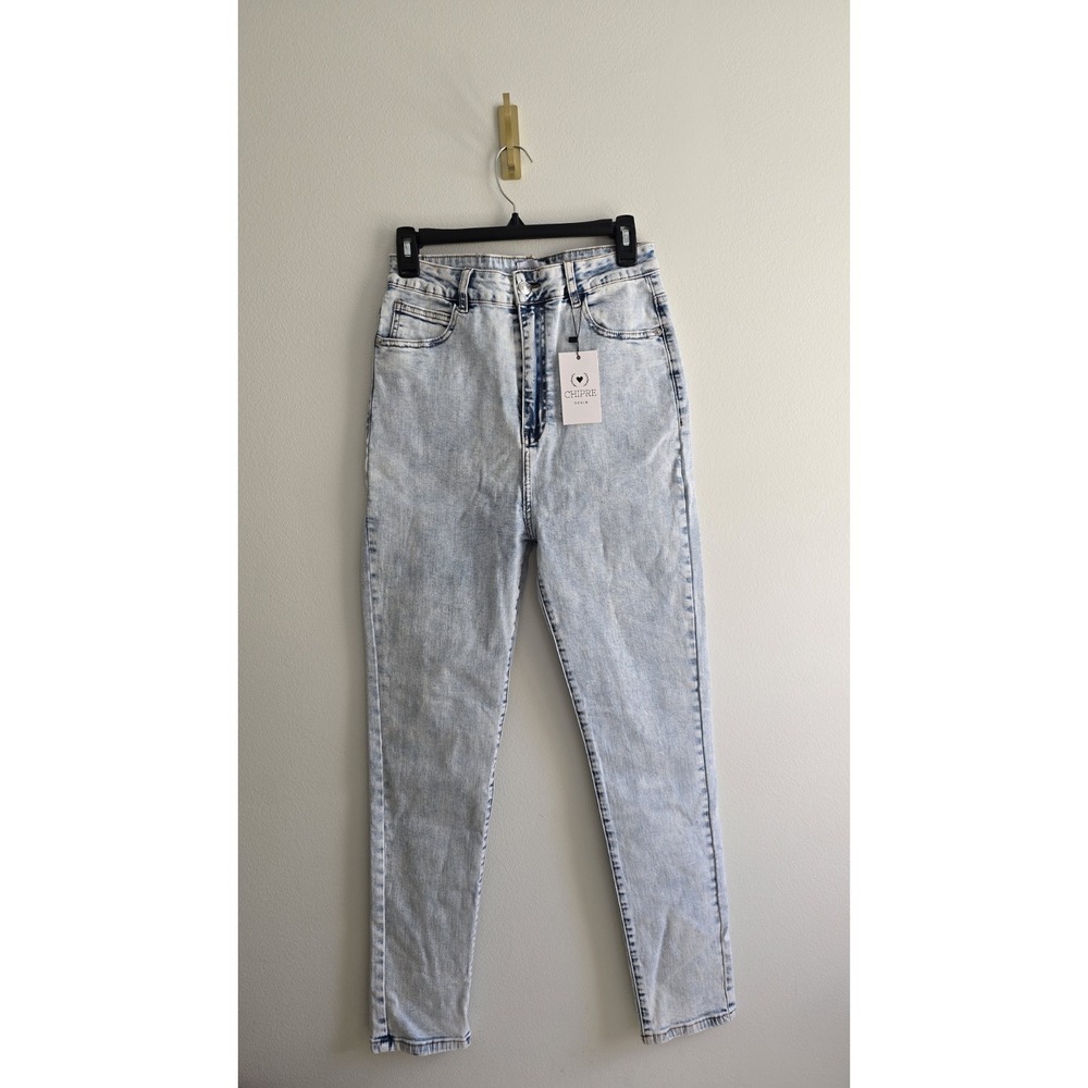 Denim Women Jeans Size 30 Light Wash High Rise Straight Leg Y2K Style Jeans NWT